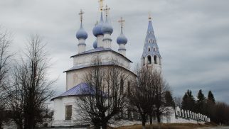 Церковь Крестовоздвиженская с росписью и колокольня, 1774 г.